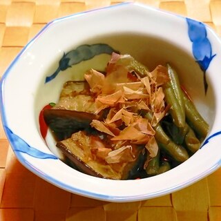 茄子といんげんの煮びたし